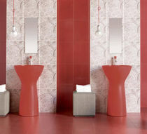 bathroom ceramic wall tile: geometric pattern CHEBBI TAU Cer&aacute;mica