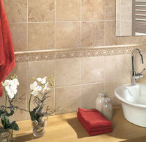 bathroom ceramic wall tile: stone look VULCANO MAYOLICA AZULEJOS
