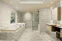 bathroom ceramic wall tile: marble look SILK AZULEJOS PLAZA