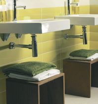 bathroom ceramic wall tile: plain color ANETO TWIN ACID Azuvi