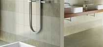 bathroom porcelain stoneware floor tile: stone look GLITTER MARAZZI