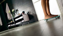 bathroom porcelain stoneware floor tile: plain color METAL EFFECT CEMENT : EVOLUTION Ceracasa Ceramica