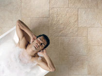 bathroom stone look porcelain stoneware tile STONE AGE : BONE CASTELVETRO