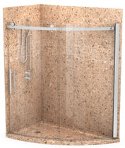 bathroom stone wall tile  Alumax Bath Enclosures