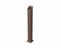 bollard ashtray for public spaces ECN2 - CORTEN Grupo Amop Synergies