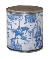 cardboard design stool JOUY BLUE Pacific Art Design
