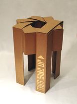 cardboard design stool THIS SIDE UP by David Graas DAVIS GRAAS