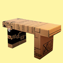 cardboard design stool RE-USO by Samuel C&oacute;rdoba Silla Re-uso