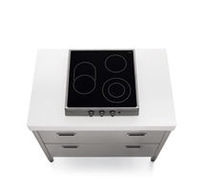 ceramic glass hob: radiant R 30/2EVC/2 ALPES-INOX