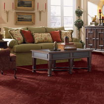 synthetic cut and loop pile carpet (Green Label Plus-certified, low VOC emissions) SUNTERRA Gulistan