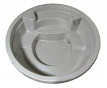 circular built-in hot-tub WHITEWAVE POOLSIDE SPA LEGACY EDITION POOLS