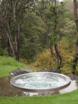 circular built-in hot-tub  Diamond Spas