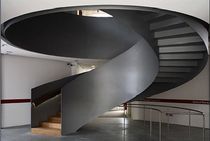 circular design staircase with lateral stringer (wooden steps)  TDS Midlands