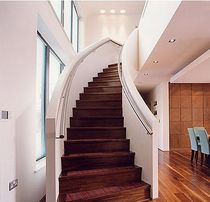 circular staircase with a lateral stringer   Crescent Stairs