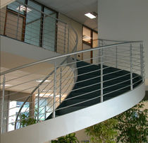 circular staircase with a lateral stringer (metal frame and steps) SKYLINE essegi scale