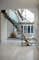 circular staircase with central stringers (metal frame and wooden steps) WOODSIDE SS 712 SPIRAL Stairs