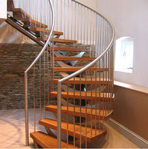 circular staircase with central stringers (metal frame and wooden steps) NOTTINGHAMSHIRE Flight Design