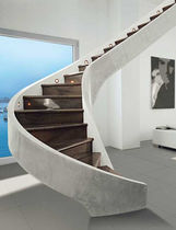 circular staircase with lateral stringers (concrete structure) SERIE C-MS EDILCO