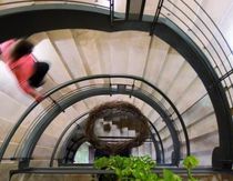 circular staircase with a lateral stringer  BIASI EMILIO & FIGLI