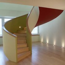 circular staircase with a lateral stringer ASPECT CAPITAL SS 594 SPIRAL Stairs