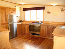classic eco-friendly kitchen in recycled wood  rebecca asquith furniture object