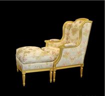 classic style armchair with footstool POUF BED Balcaen