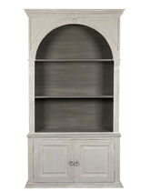 classic style bookcase PATIN&Eacute; BLANC D'IVOIRE