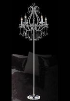classic style crystal floor lamp FALL 5FC (CHROME) UNITED LIGHTS