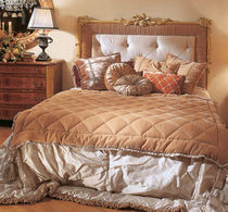 classic style double bed upholstered in fabric 0240 PROVASI