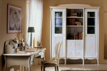 classic style glass front bookcase ANASTASIA Forni Mobili