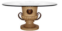 classic style glass round table KRATER GILANI