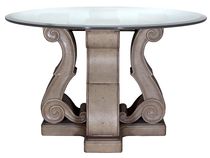 classic style glass round table PROVENCE 3  GILANI