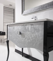 classic style washbasin cabinet LUXURY VANITY VIENA 100 CM (39,3"). PLATA FANTASY-NEGRO MACRAL