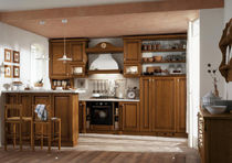 classic wood veneer / marble kitchen ROSY Corazzin Group - Contract & hotel