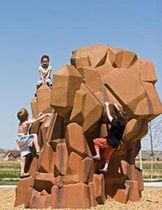 climbing boulder for playground UP-CC01 CRYSTAL CLIMBER BigToys