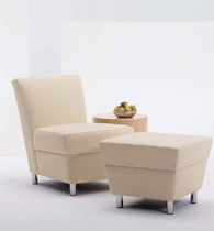 commercial armchair with footstool SERAFINA by David Dahl Arcadia Contract