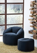 commercial armchair with footstool ISLAND by Claudio Dondoli & Marco Pocci  The Chair Factory