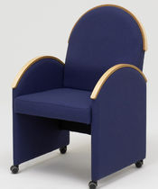 commercial armchair with casters  ROSITA Sa Mobler