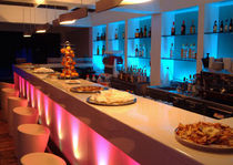 commercial backlit bar counter  Pyrolave
