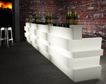 commercial backlit bar counter TETRIS TTS by C.Dondoli & M.Pocci PEDRALI