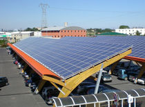 commercial carport (with integrated photovoltaic panels) OMBRIERES Sunvie