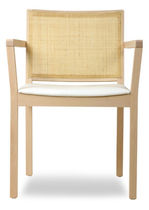 commercial chair with armrests C ARM by Tom Kelley The Chair Factory