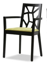 commercial chair with armrests D ARM by Tom Kelley The Chair Factory