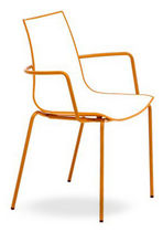 commercial chair with armrests 3D COLOR ARM by Pedrali Lab The Chair Factory