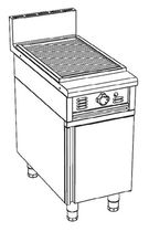 commercial charcoal grill COMPACT 800 CBC A Cometto Industrie