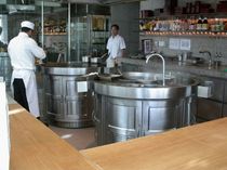 commercial charcoal grill Round CG Beech Ovens