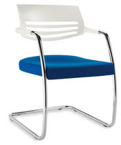 commercial contemporary sled base armchair MACRO 01 NEWLINEOFFICE