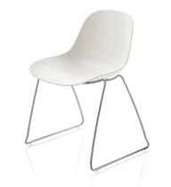 commercial contemporary sled base stacking chair IMPRINT by Peter & Johannes Lammhults M&ouml;bel AB