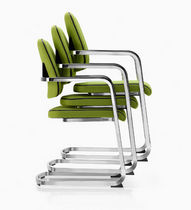commercial contemporary sled base stacking chair OMNIO&reg; by M.Ballendat ROHDE & GRAHL
