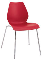 commercial contemporary stacking chair by Vico Magistretti MAUI Kartell